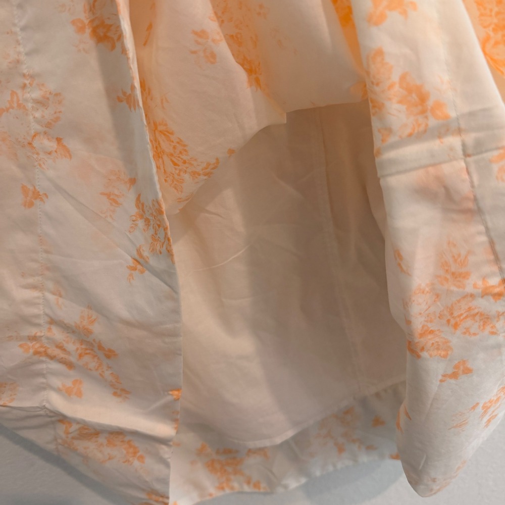 Universal Thread Womens XS Cream Orange Floral Cotton Midi Skirt NWT - Picture 6 of 8